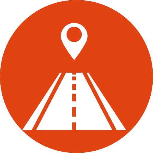 Road button oranje